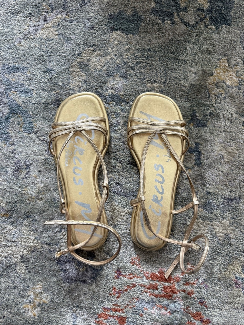 Circus by Sam Edelman Metallic Olana Strappy Sandals